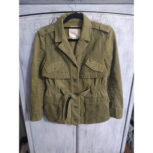 Hei Hei Distressed Ruffle Jacket Sp military Y2K Boho